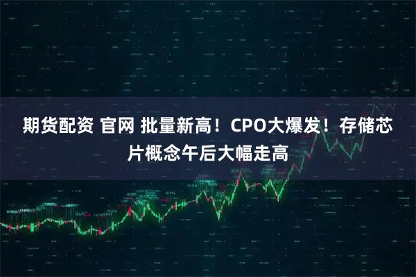 期货配资 官网 批量新高!CPO大爆发!存储芯片概念午后大幅走高